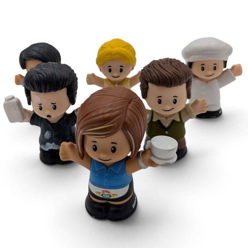 Fisher-Price Little People Collector Friends TV Series 6 Figures HPH05 Loose Set